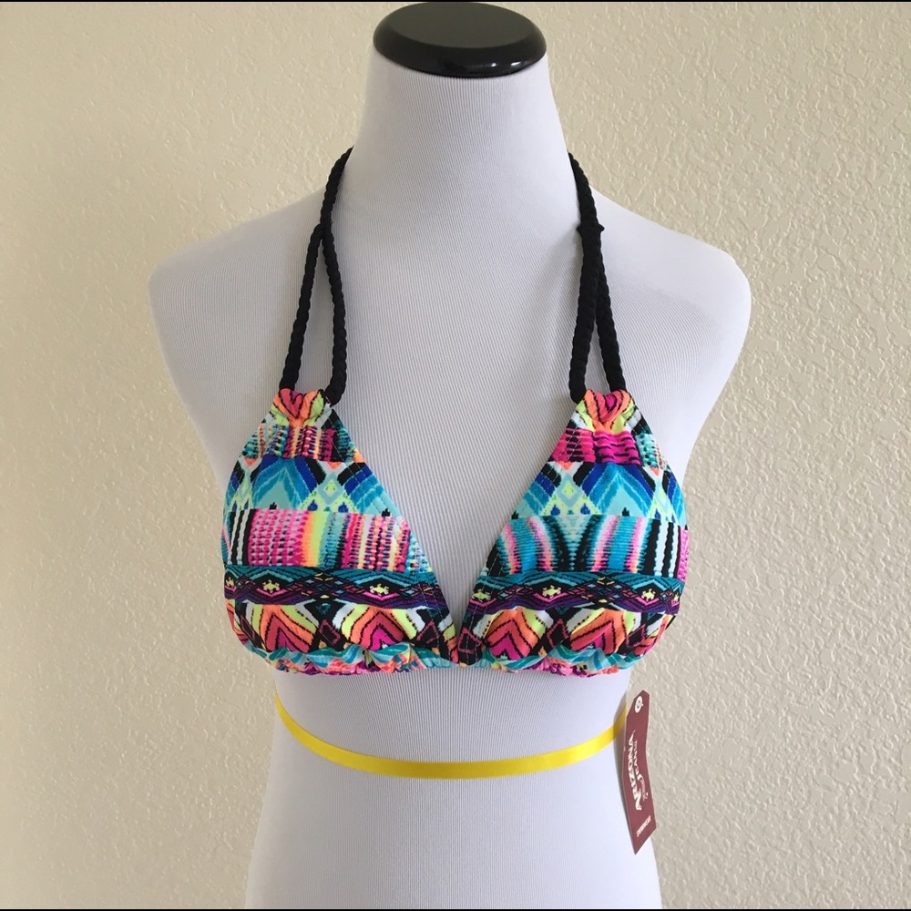 Braided Triangle Bikini Top NWT